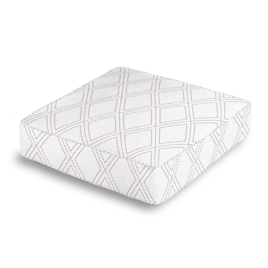 Box Floor Pillow in Diamonds Are Forever - Ash