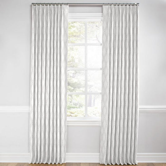 Euro Pleat Drapery in Diamonds Are Forever - Ash