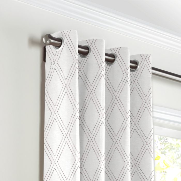 Grommet Drapery in Diamonds Are Forever - Ash