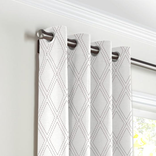 Grommet Drapery in Diamonds Are Forever - Ash