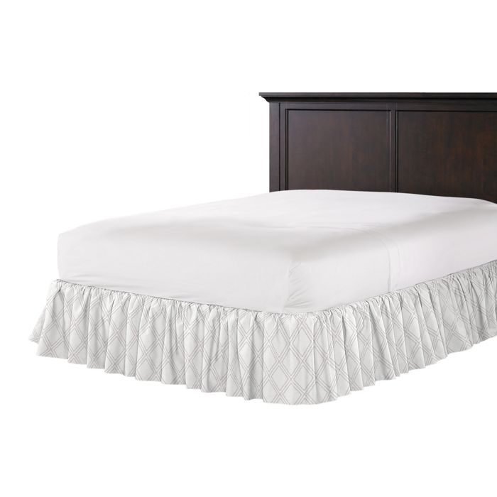 Ruffle Bedskirt in Diamonds Are Forever - Ash