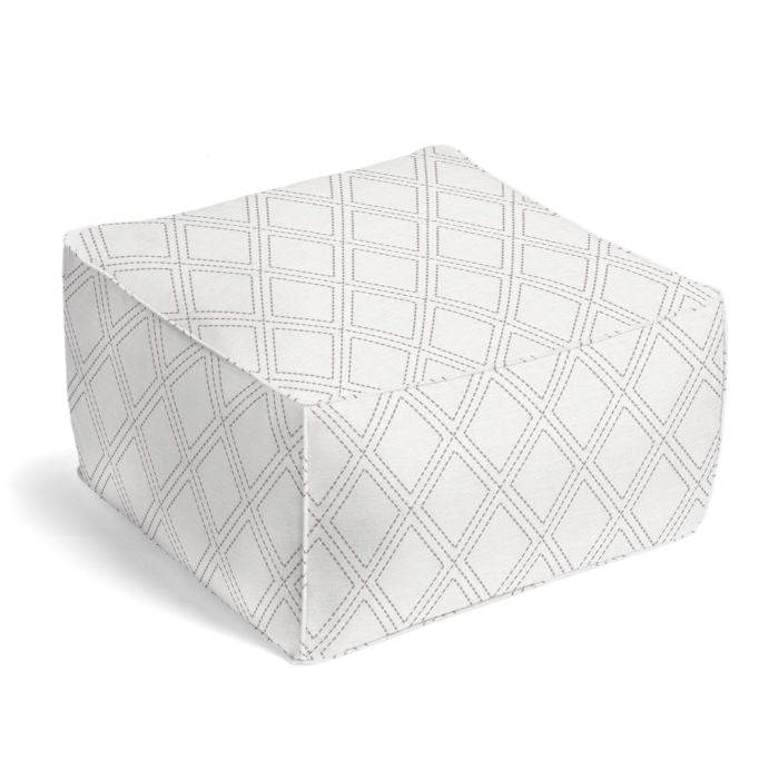 Square Pouf in Diamonds Are Forever - Ash