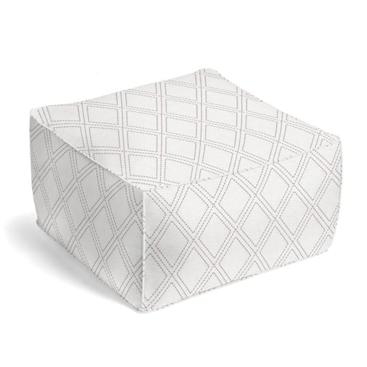 Square Pouf in Diamonds Are Forever - Ash