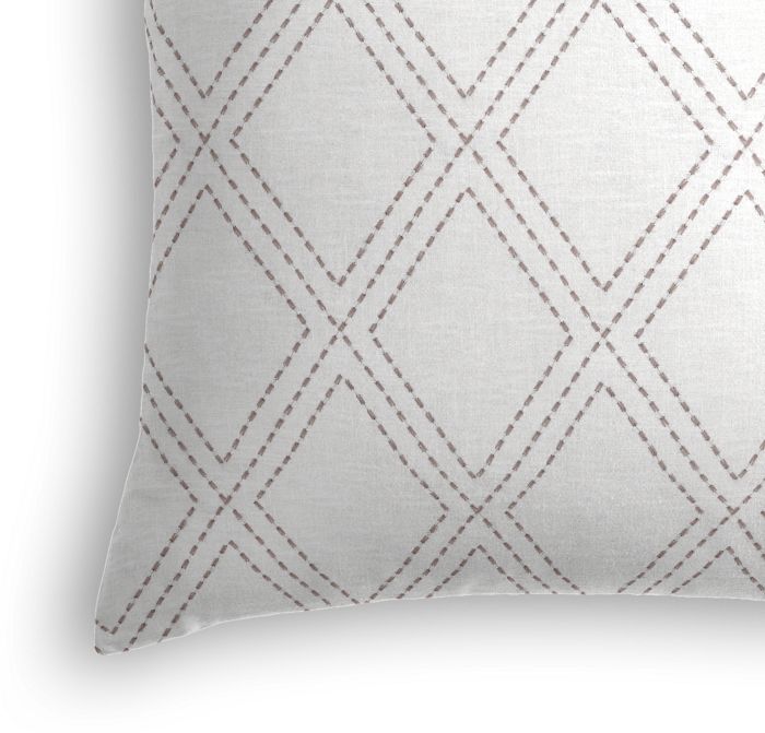 Throw Pillow in Diamonds Are Forever - Ash