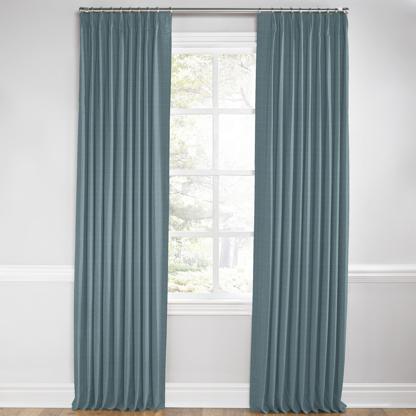Euro Pleat Drapery in Moray - Chambray