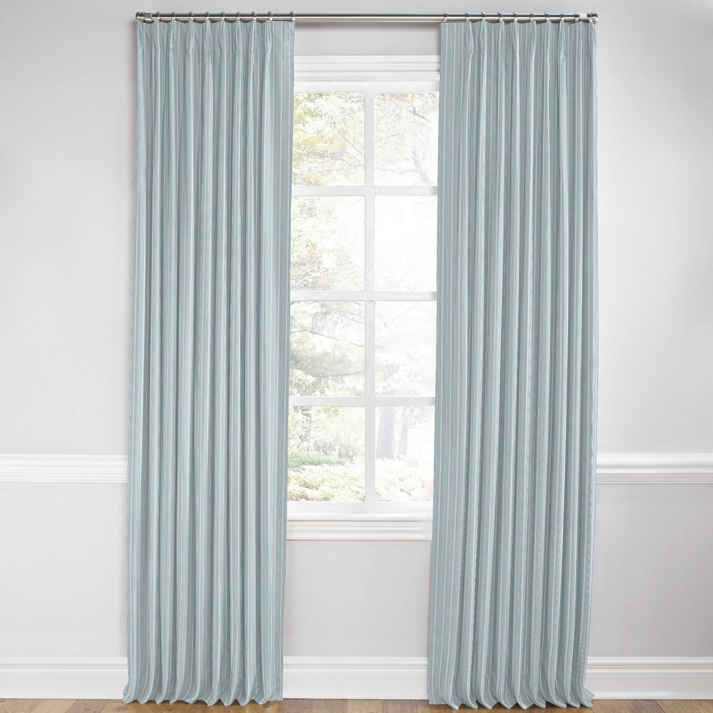 Euro Pleat Drapery in Murali - Mist