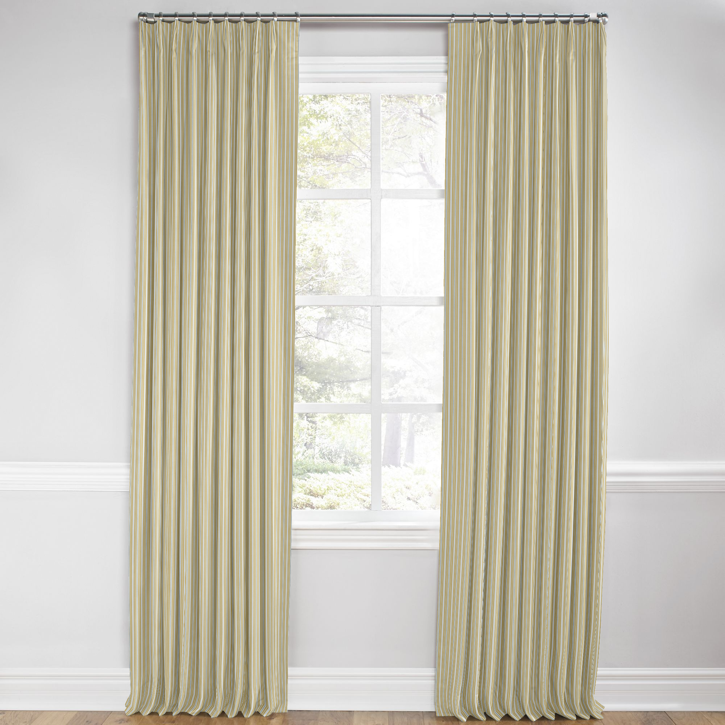 Euro Pleat Drapery in Murali - Yellow