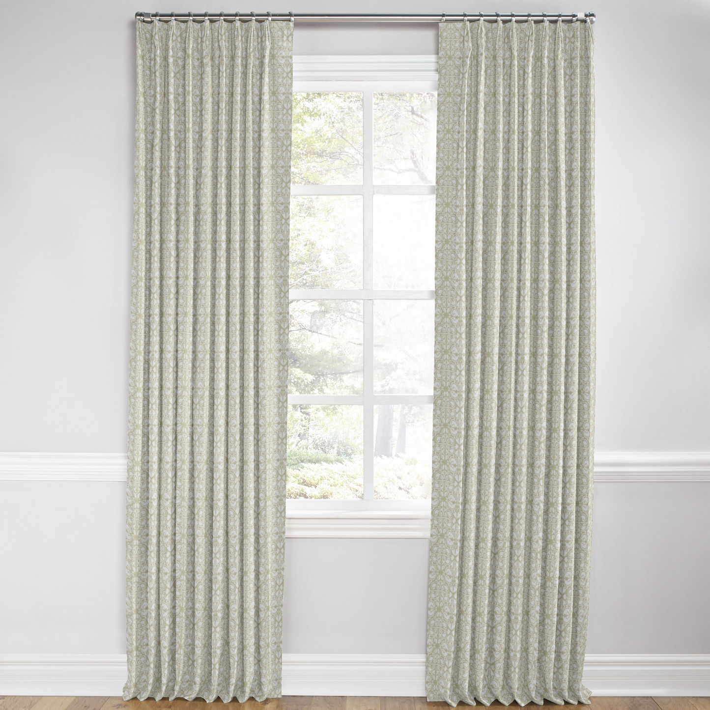 Euro Pleat Drapery in Palazzo - Linen