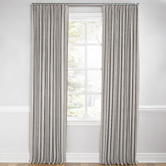 Euro Pleat Drapery in Farm To Table - Ash