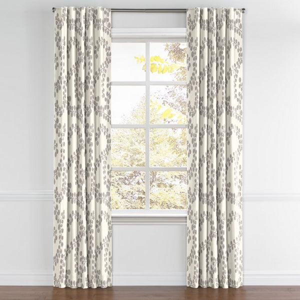 Back Tab Drapery in Goldilocks Platinum Loom Decor