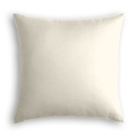 Throw Pillow in Lush Linen - Antique White