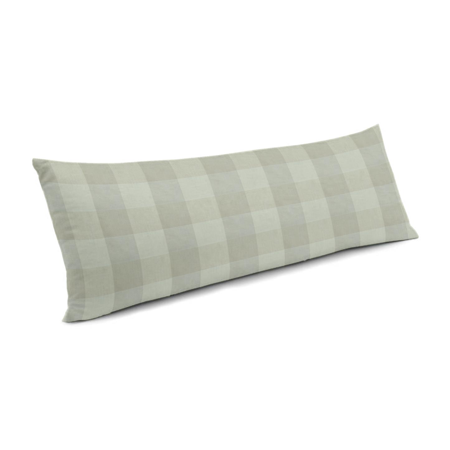 Large Lumbar Pillow in Foxy Plaid - Dune