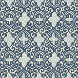 Fabric Swatch Less Is Moorish - Blueberry