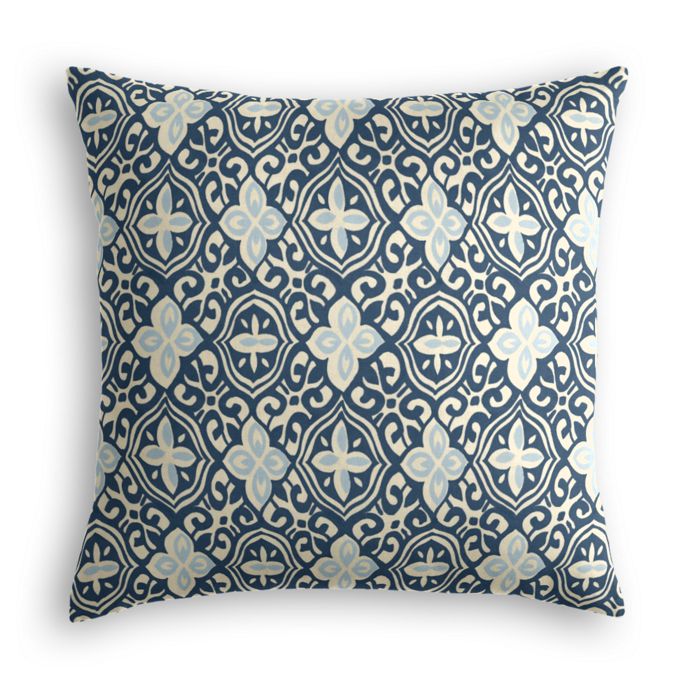 Throw Pillow in Less Is Moorish - Blueberry