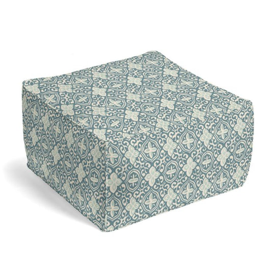 Square Pouf in Less Is Moorish - Harbor