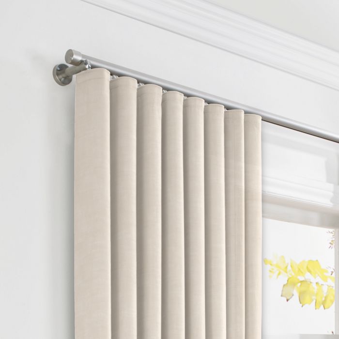 Ripplefold Drapery in Linen Sheer - Ecru