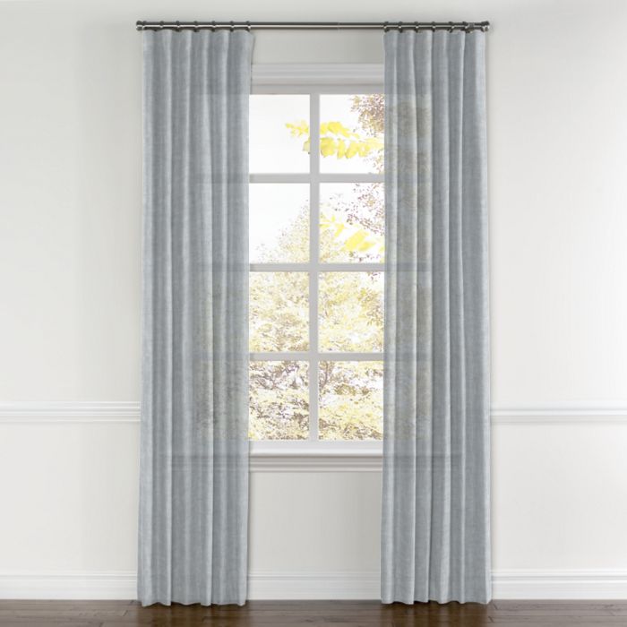 Convertible Drapery in Linen Sheer - Limestone Gray