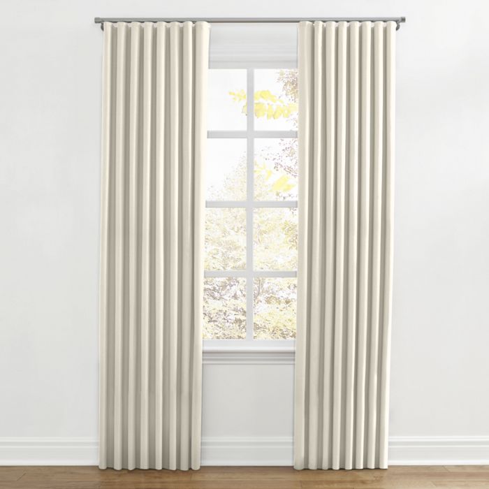 Ripplefold Drapery in Lush Linen - Antique White