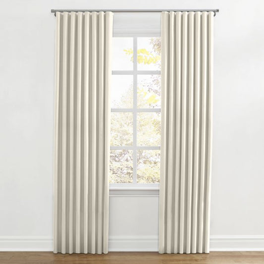 Ripplefold Drapery in Lush Linen - Antique White