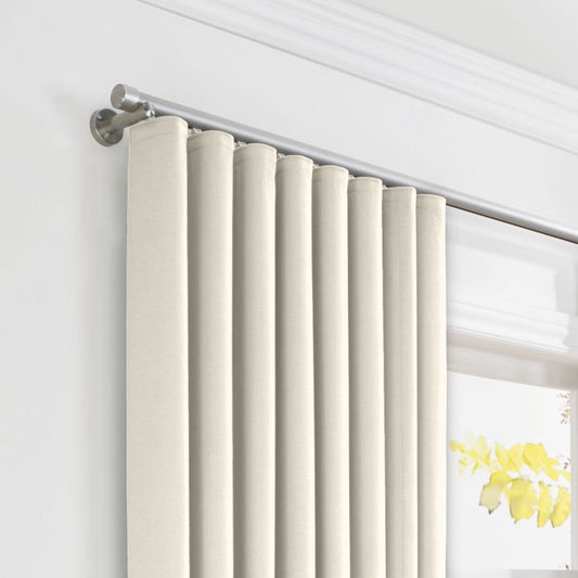 Ripplefold Drapery in Lush Linen - Antique White