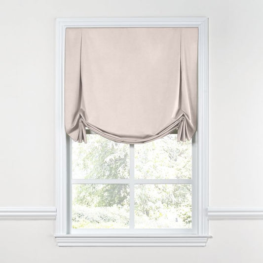 Tulip Roman Shade in Lush Linen - Cameo
