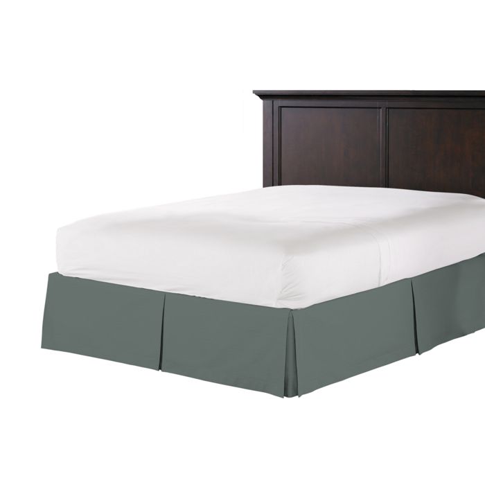 Tailored Bedskirt in Lush Linen - Charcoal
