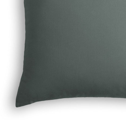 Throw Pillow in Lush Linen - Charcoal