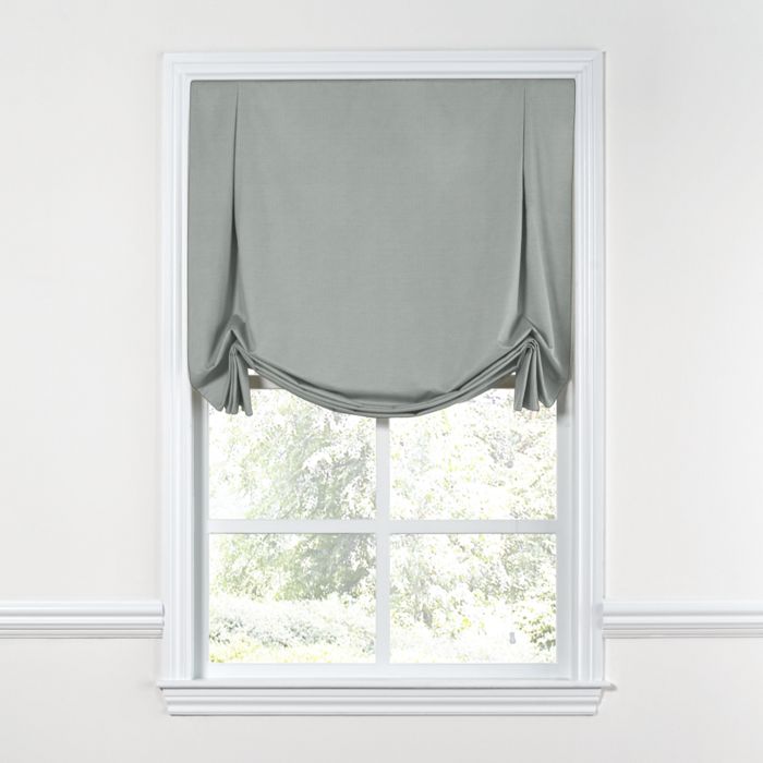 Tulip Roman Shade in Lush Linen - Graphite