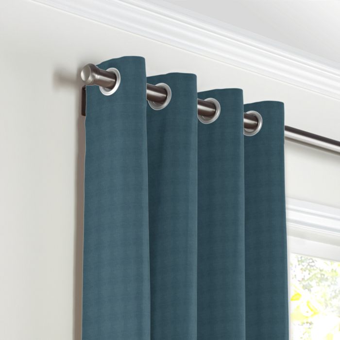 Grommet Drapery in Lush Linen - Midnight