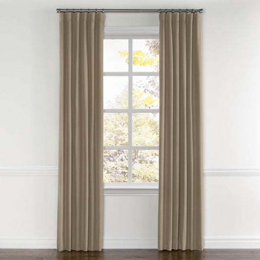 Convertible Drapery in Lush Linen - Mink