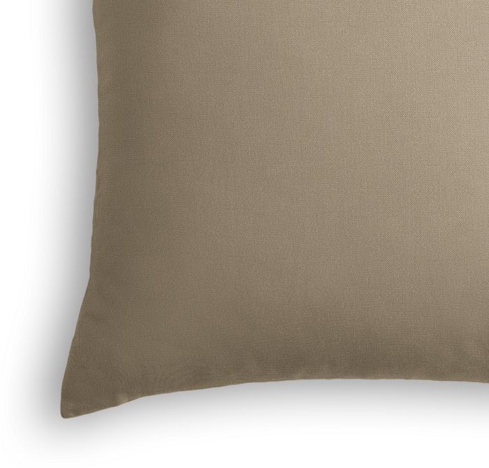 Throw Pillow in Lush Linen - Mink