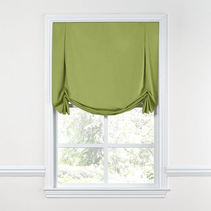Tulip Roman Shade in Lush Linen - Moss
