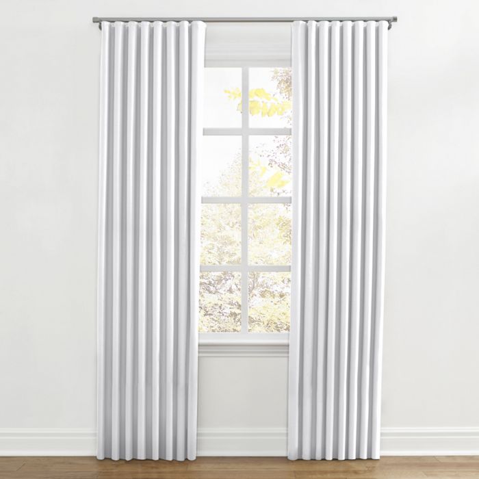 Ripplefold Drapery in Lush Linen - Optic White