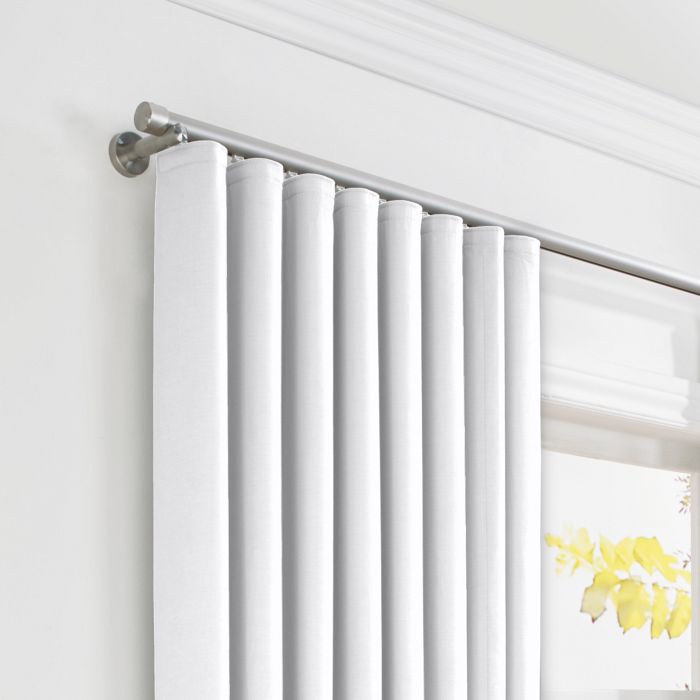 Ripplefold Drapery in Lush Linen - Optic White