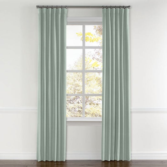 Convertible Drapery in Lush Linen - Seafoam