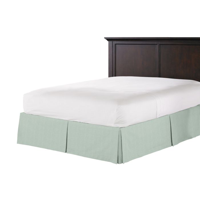Tailored Bedskirt in Lush Linen - Seafoam