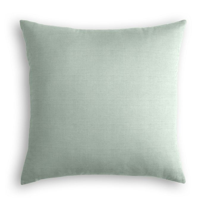 Throw Pillow in Lush Linen Seafoam - Main Image
