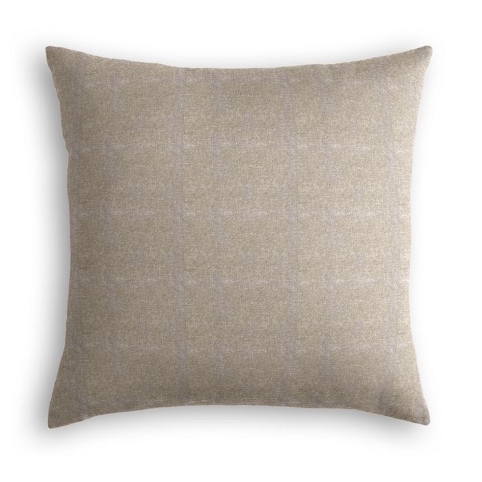 Throw Pillow in Metallic Linen - Gunmetal