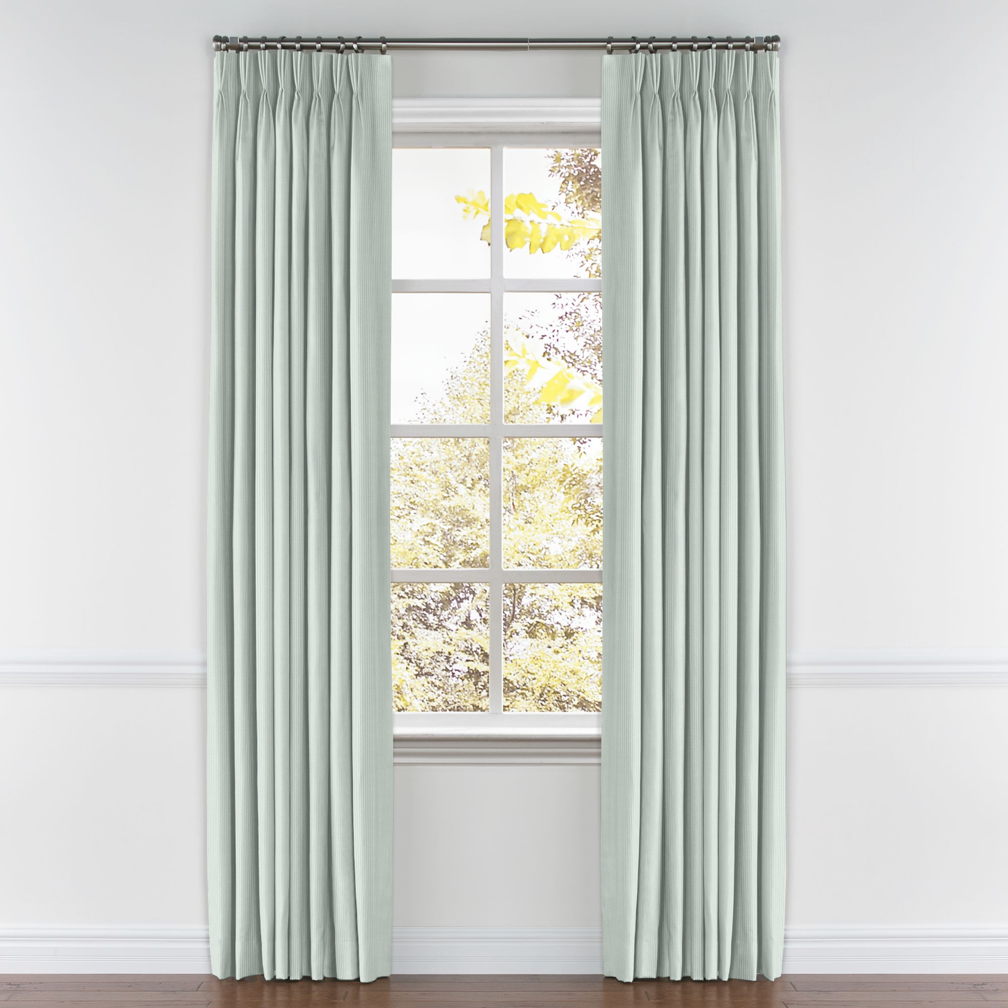 Pinch Pleat Drapery in Baldwin - Cornflower
