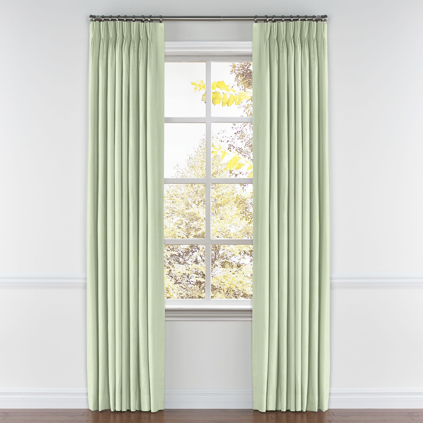 Pinch Pleat Drapery in Baldwin - Grass