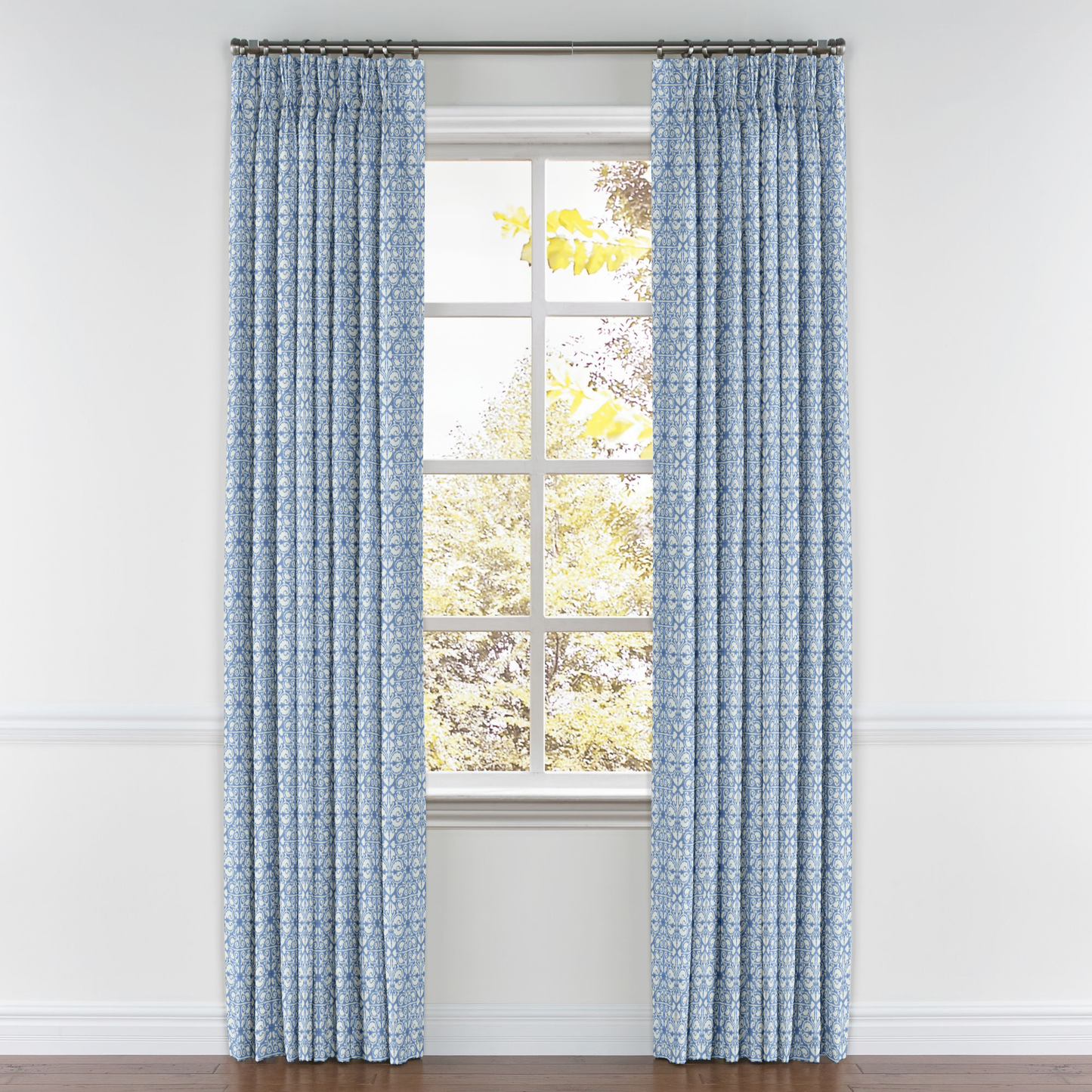 Pinch Pleat Drapery in Palazzo - Chambray