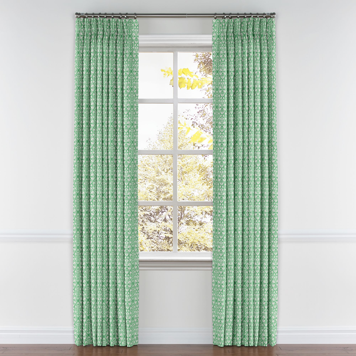 Pinch Pleat Drapery in Palazzo - Lagoon