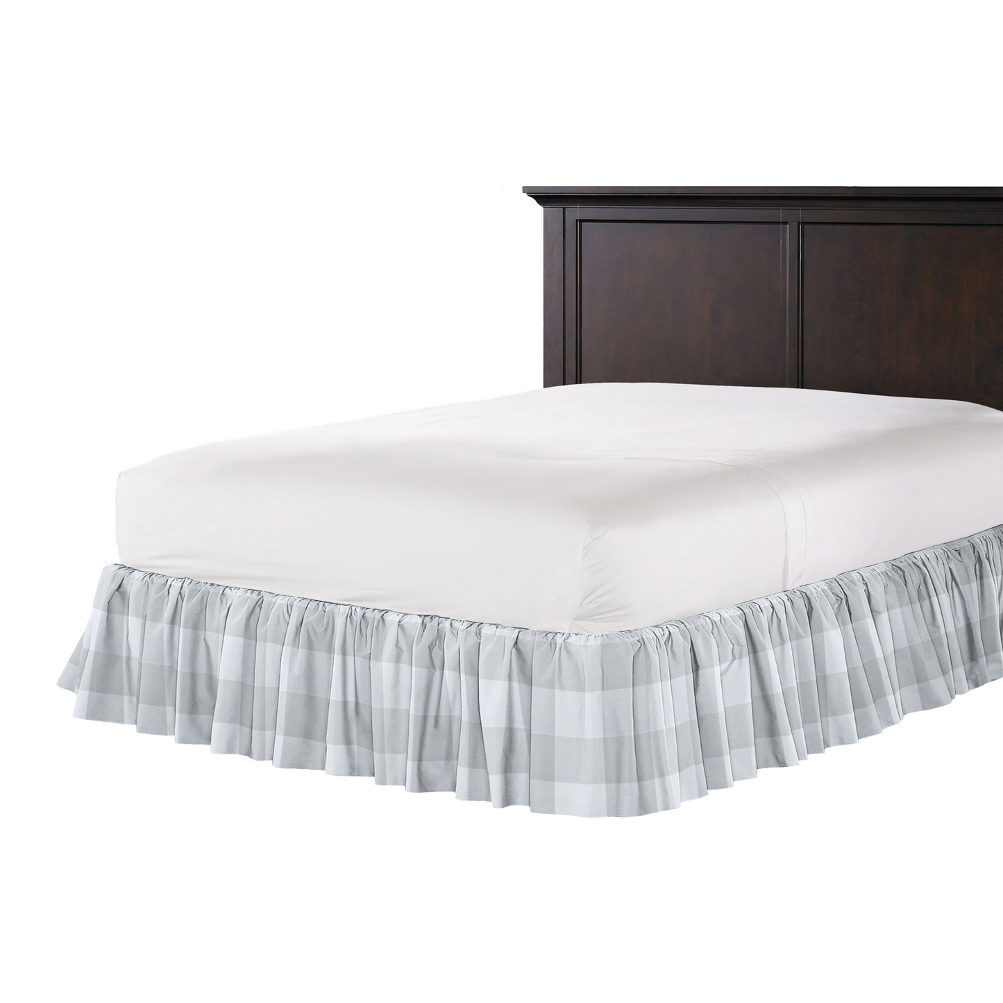 Ruffle Bedskirt in Falmouth - Vapor