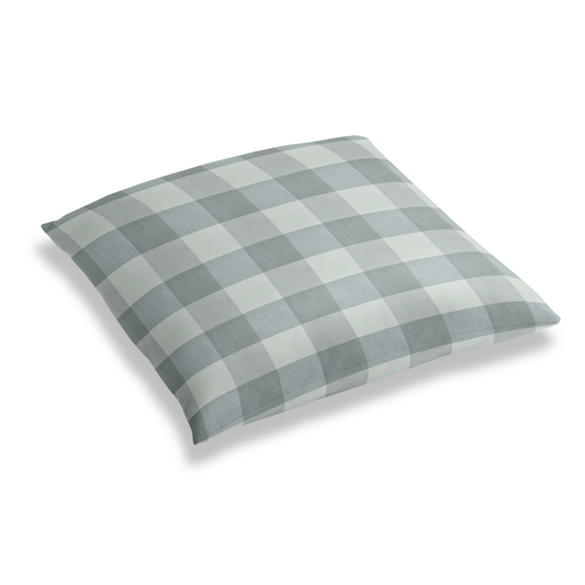Simple Floor Pillow in Foxy Plaid - Dusk