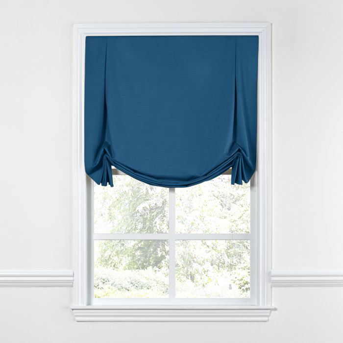 Tulip Roman Shade in Sunbrella® Canvas - Regatta