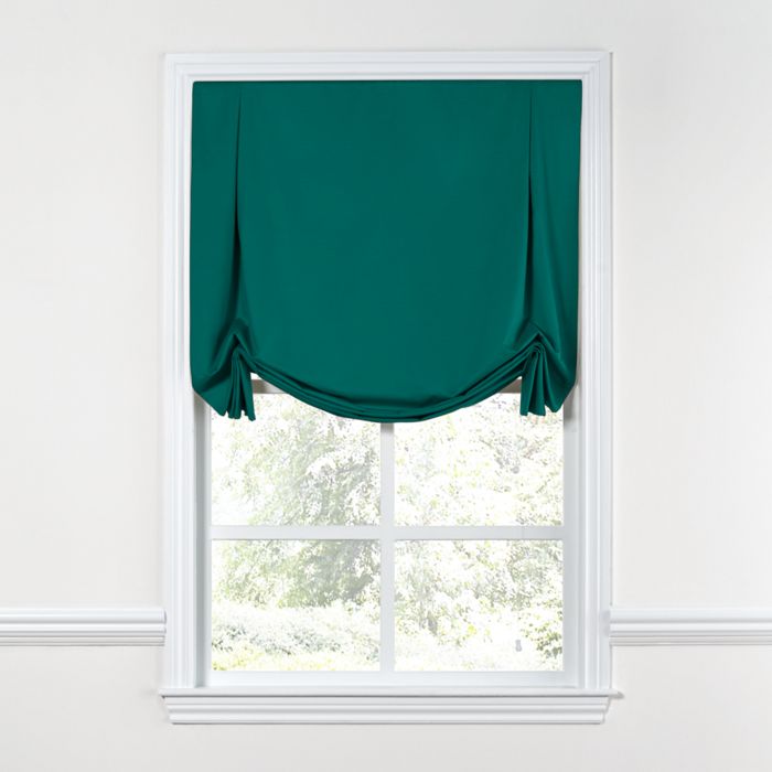Tulip Roman Shade in Sunbrella® Canvas - Teal