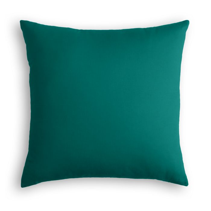 Outdoor Pillow in Sunbrella® Canvas Teal – Loom Decor