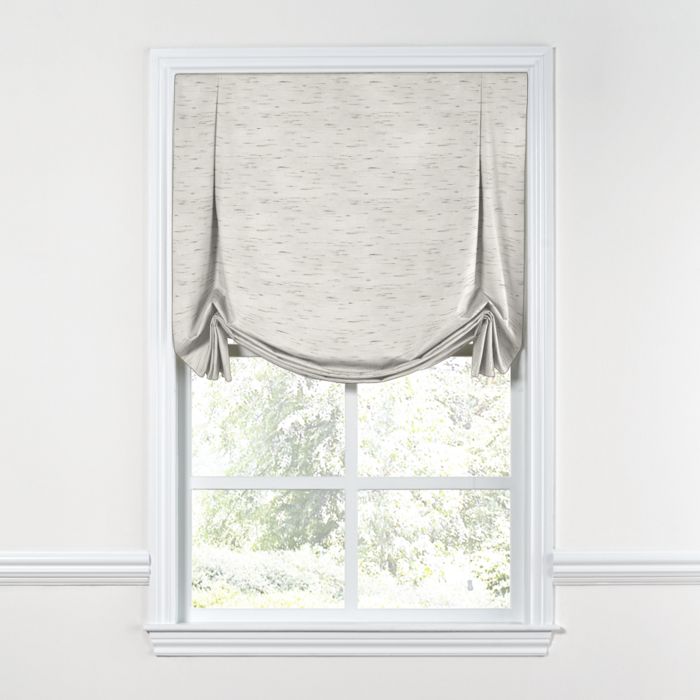 Tulip Roman Shade in Sunbrella® Frequency - Parchment