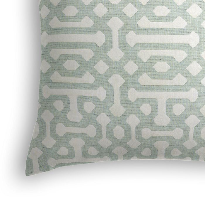 Outdoor Pillow in Sunbrella® Fretwork - Mist