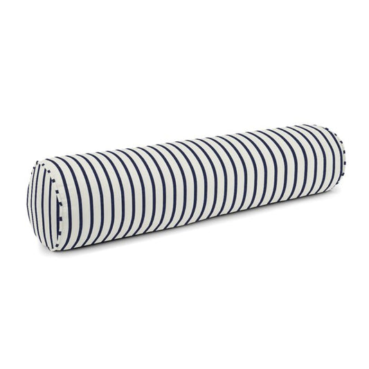 Bolster Pillow in Sunbrella® Lido - Indigo